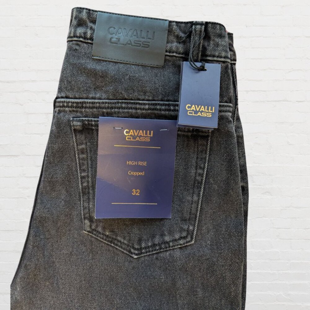 Cavalli Class High Rise Cropped Jeans - Picture 2 of 4
